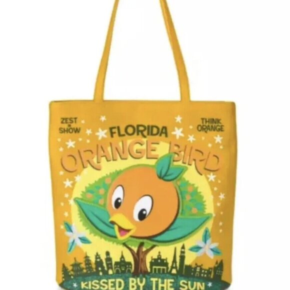 Disney Loungefly Orange Bird Tote EPCOT Flower & Garden Festival - NEW - Picture 2 of 6